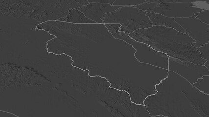 Chikwawa, Malawi - outlined. Bilevel