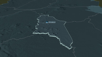Chiradzulu, Malawi - extruded with capital. Administrative