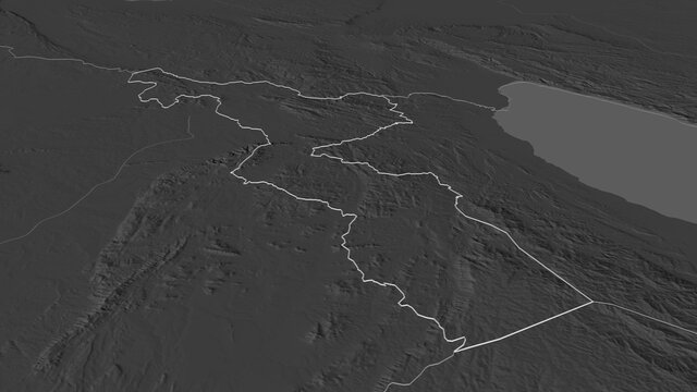 Chitipa, Malawi - outlined. Bilevel