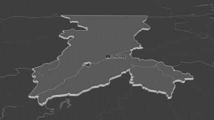 Koulikoro, Mali - extruded with capital. Bilevel