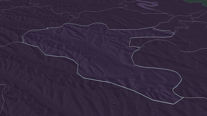Chişinău, Moldova - outlined. Administrative