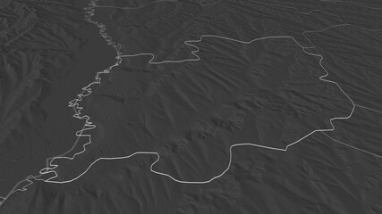 Leova, Moldova - outlined. Bilevel