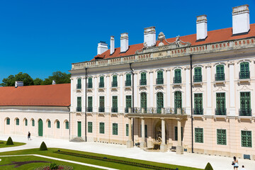 FERTOD, HUNGARY - JUNE 9, 2014: he Esterhazy Castle  in Fertod. Built in the 18. cent. sometimes called the 