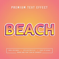 decorative beach Font and Alphabet vector