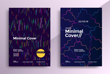 Minimal covers design set with a color line