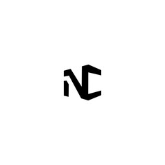NC CN Letter Logo Design Vector
