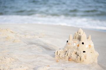 Fototapeta na wymiar Sand castle