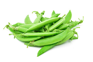 Peas grains on a white background