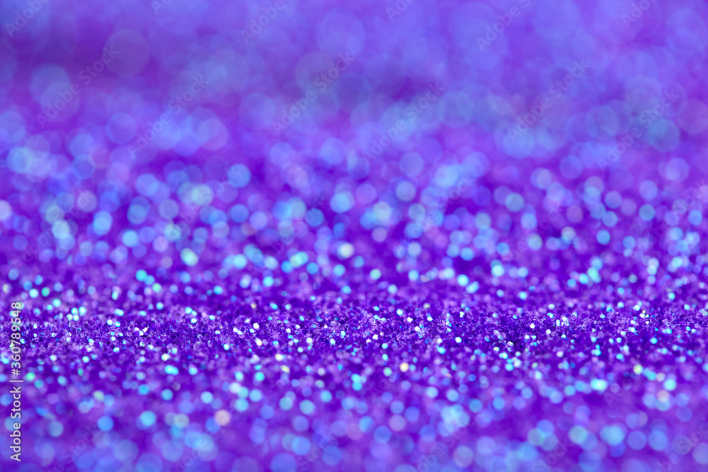 Wall mural ultra violet background with shiny bokeh.