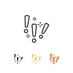 Stop and Beware with exclamation symbol. Risk information sign. Attention notice or hazard precaution. Alert, caution, Important, warning icon. Vector illustration. Design on white background. EPS10