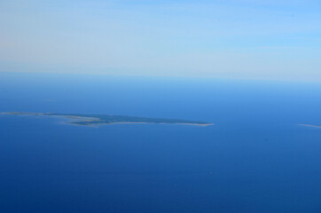 View from the airliner of Tallinn