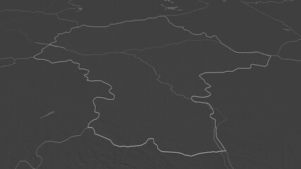 Masovian, Poland - outlined. Bilevel