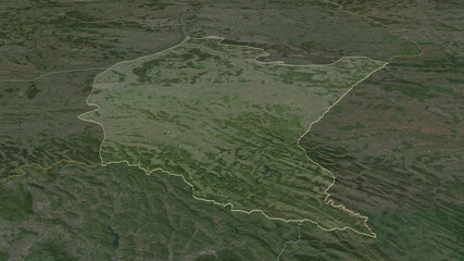 Subcarpathian, Poland - outlined. Satellite
