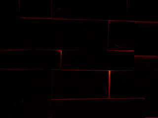 Beautiful abstract red grunge marble on black background and orange granite tiles floor on red background, love black wood banners graphics, art mosaic decoration