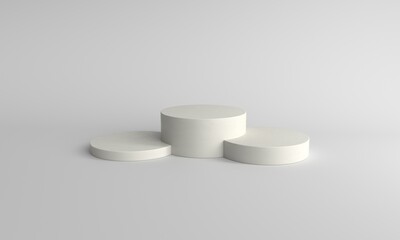 3D display stand on white background