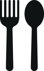 Fork and spoon icon,  Cutlery icon vector illustration