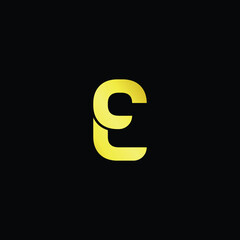 Professional Innovative 3D Initial CE logo and EC logo. Letter CE EC Minimal elegant Monogram. Premium Business Artistic Alphabet symbol and sign