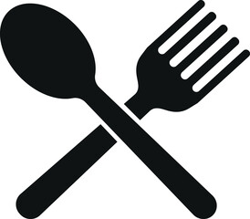 Fork and spoon icon,  Cutlery icon vector illustration