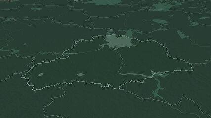 Yaroslavl', Russia - outlined. Administrative