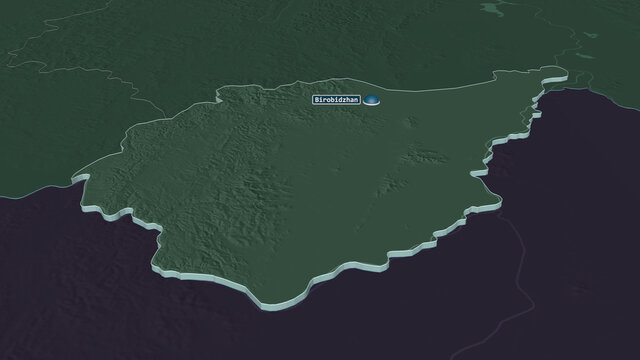 Yevrey, Russia - extruded with capital. Administrative
