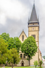 Fototapeta na wymiar View at the Basilica of St.Aegidius in Bardejov, Slovakia