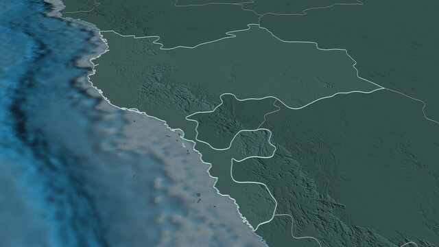 Makkah, Saudi Arabia - outlined. Administrative