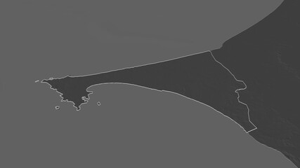 Dakar, Senegal - outlined. Bilevel © Yarr65