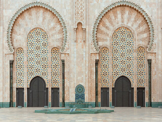 The Hassan II Mosque in Casablanca, Morocco