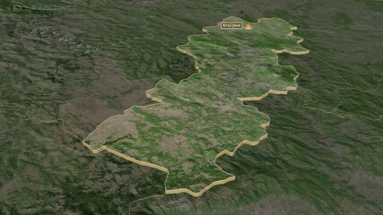 Raški, Serbia - extruded with capital. Satellite © Yarr65
