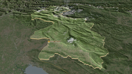 Goriška, Slovenia - extruded with capital. Satellite