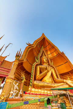 Wat Thum Sua or Tiger Cave Temple on sky background, Kanchanaburi Privince, Thailand.