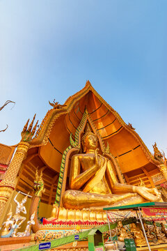 Wat Thum Sua or Tiger Cave Temple on sky background, Kanchanaburi Privince, Thailand.