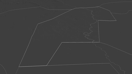 Gedo, Somalia - outlined. Bilevel