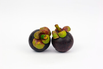 mangosteen isolated on white background