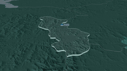 Sejong, South Korea - extruded with capital. Administrative