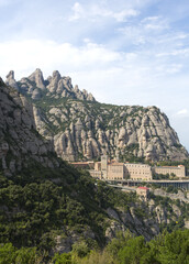 Fototapeta na wymiar The Montserrat abbey, Spain