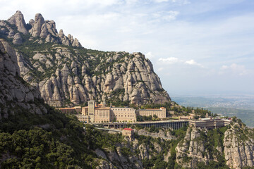 Fototapeta na wymiar The Montserrat abbey, Spain