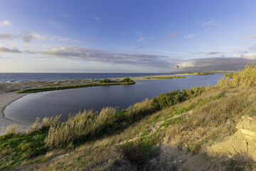 Fototapeta na wymiar panorama della spiaggia di San Pietro a Mare, Sardegna