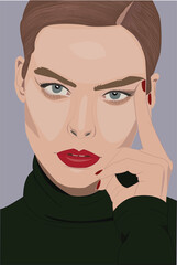 portrait of a young woman