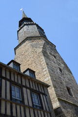 La Tour de l'Horloge à Dinan en Bretagne