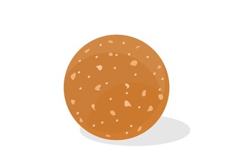 Gond laddu Indian Sweets or Mithai Food Vector