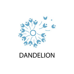 Dandelion vector icon design