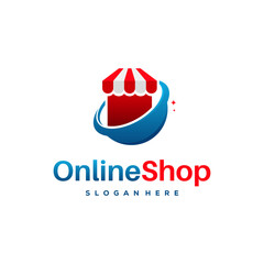 Online Shop Logo designs concept vector, Online Store logo designs