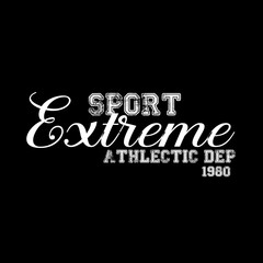 sport lettering typography vector illustration