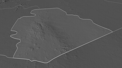As Suwayda', Syria - outlined. Bilevel