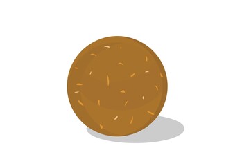 Methi,Fenugreek,sonth laddu Indian Sweets or Mithai Food Vector
