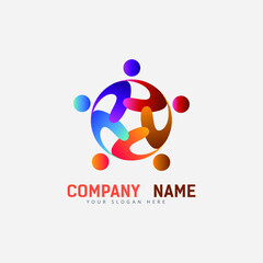 Coloful community logo