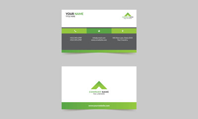 Minimal and Custom Corporate Business Card Design and Vector Pro Illustration