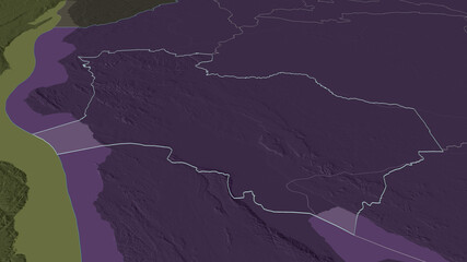 Katavi, Tanzania - outlined. Administrative