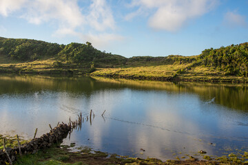 Walk on the Azores archipelago. Discovery of the island of Pico, Azores. Madalena